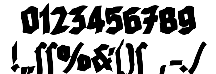 BrokenBrainsFrax Font OTHER CHARS