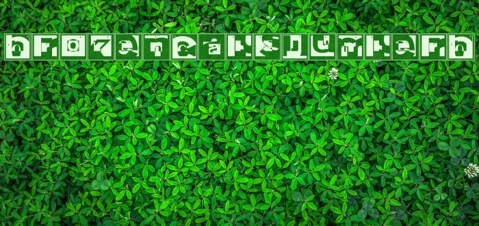 BrokenCapsJumperB Font examples