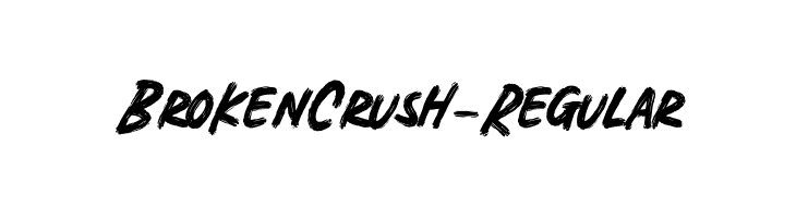 BrokenCrush-Regular  Descarca Fonturi Gratis