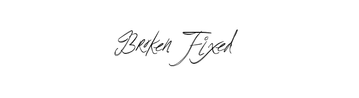 BrokenFixed Font