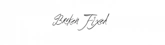 BrokenFixed  नि: शुल्क फ़ॉन्ट्स डाउनलोड