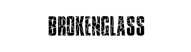 BrokenGlass  नि: शुल्क फ़ॉन्ट्स डाउनलोड
