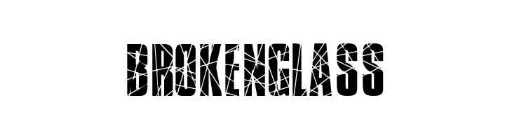 BrokenGlass  नि: शुल्क फ़ॉन्ट्स डाउनलोड