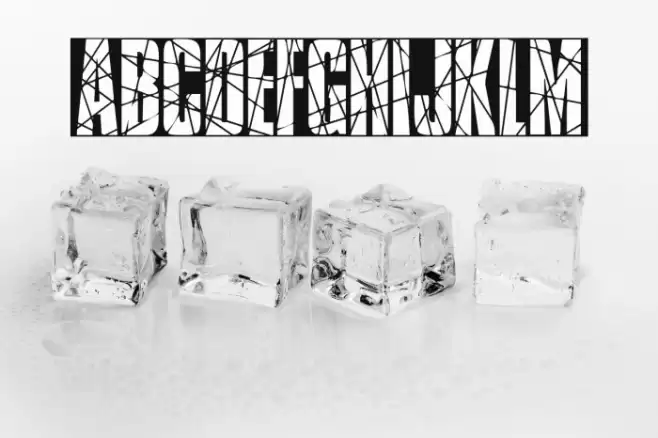 BrokenGlass Font examples