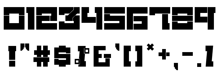 BrokenMachine Font OTHER CHARS