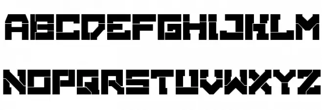 BrokenMachine Schriftart Groß
