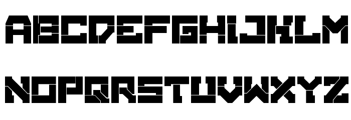 BrokenMachine Font LOWERCASE
