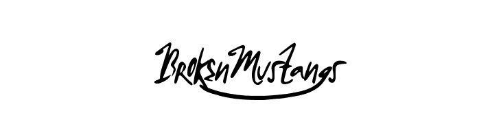 BrokenMustangs  नि: शुल्क फ़ॉन्ट्स डाउनलोड