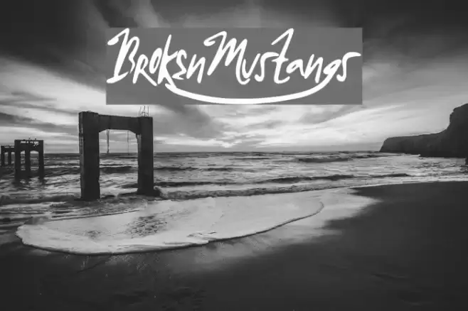 BrokenMustangs Fonte examples