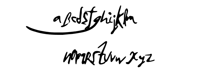 BrokenMustangs Font LOWERCASE