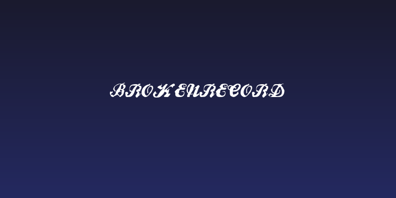 BrokenRecord Social Header