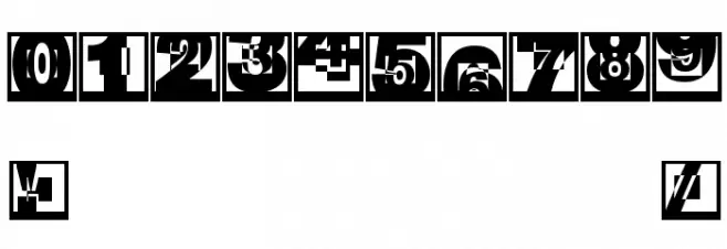 BrokenSansCaps Font OTHER CHARS