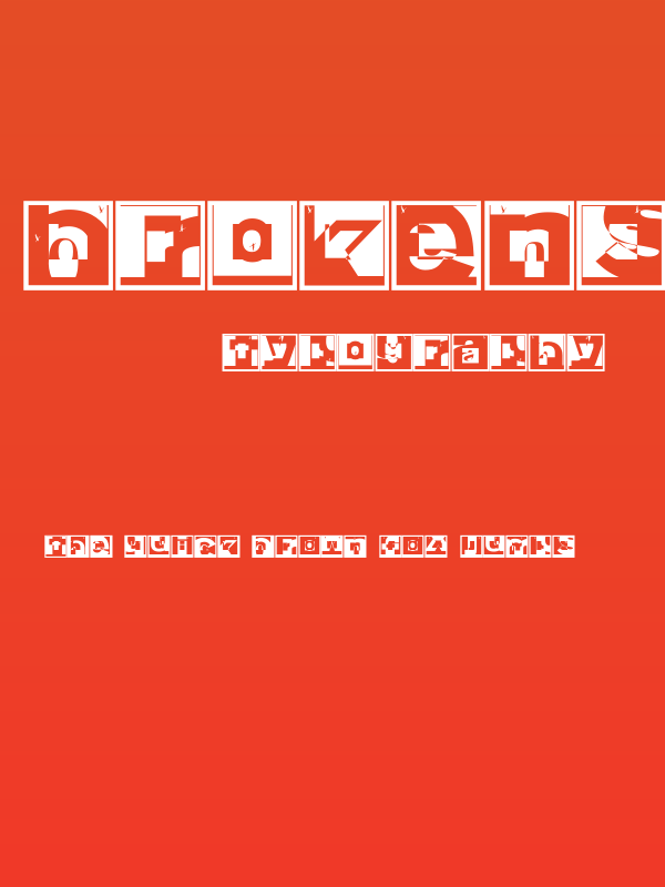 BrokenSansCapsJumper Poster