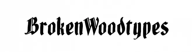 BrokenWoodtypes  フリーフォントのダウンロード