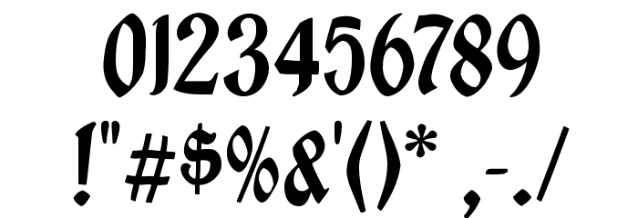 BrokenWoodtypes Font OTHER CHARS