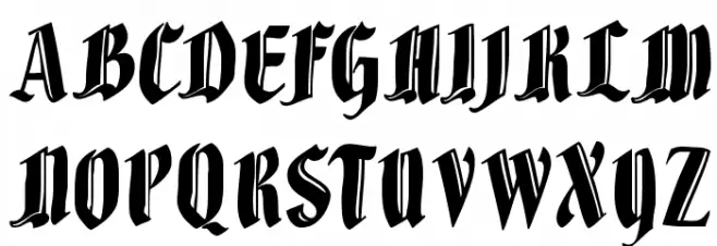 BrokenWoodtypes Fonte MAIÚSCULAS