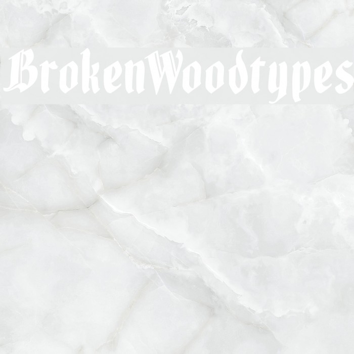 BrokenWoodtypes Font examples