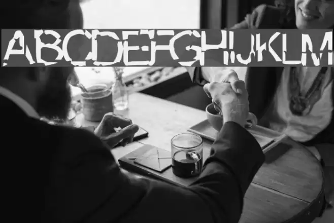 Broken Шрифта examples