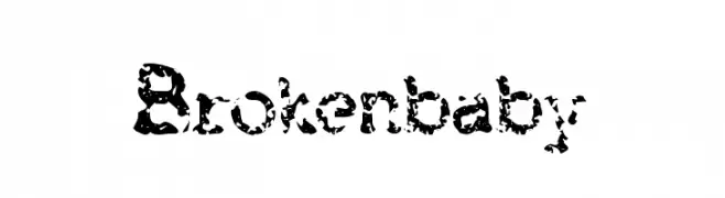Brokenbaby  font caratteri gratis