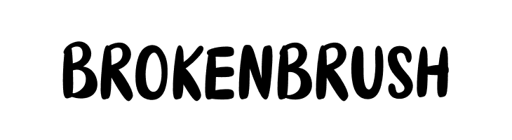 Brokenbrush  font caratteri gratis