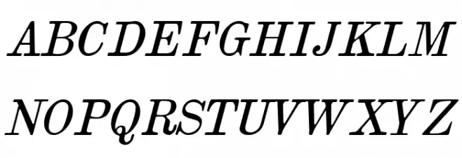 Brokgauz & Efron Italic Schriftart Groß