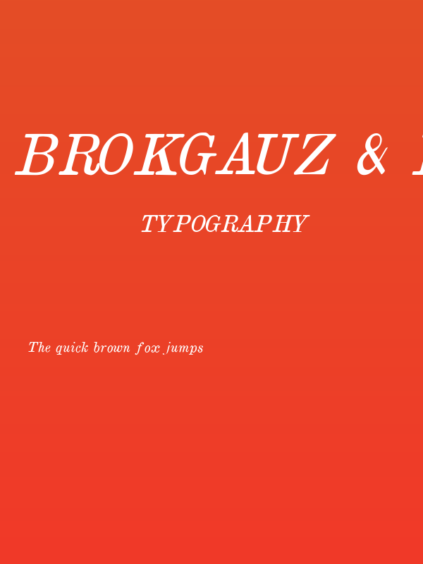 Brokgauz & Efron Italic Poster