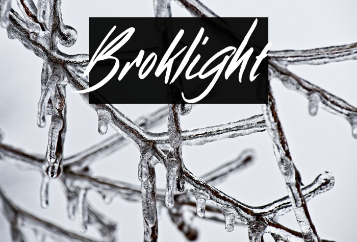 Broklight Font examples