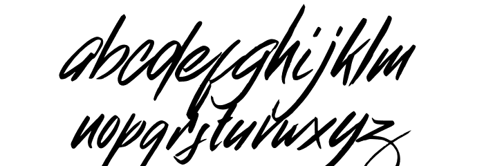 Broklight Font LOWERCASE