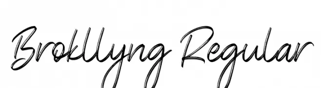 Brokllyng Regular  フリーフォントのダウンロード