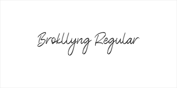 Brokllyng Regular Logo