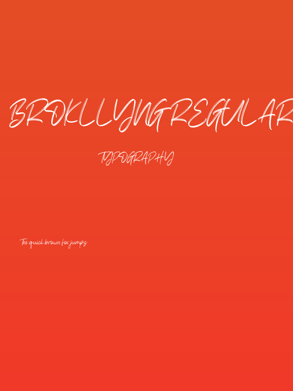 Brokllyng Regular Poster