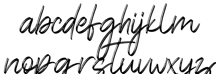 Brokllyng Regular Font LOWERCASE