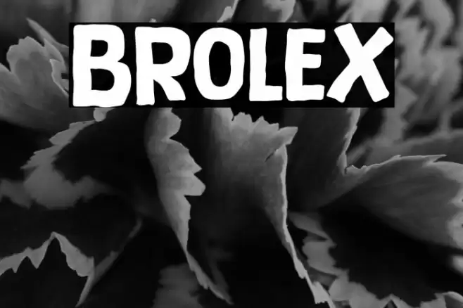 Brolex Font examples
