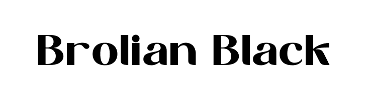 Brolian Black  Free Fonts Download