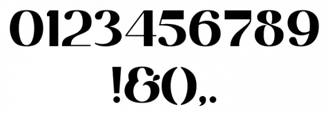 Brolian Black Font OTHER CHARS