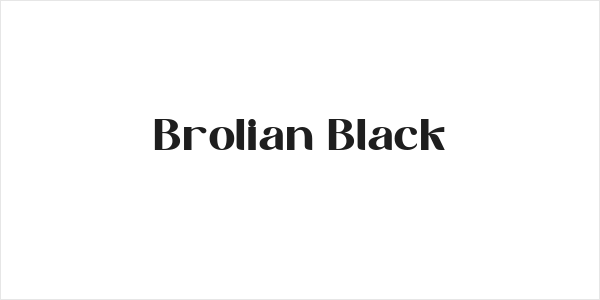 Brolian Black Logo