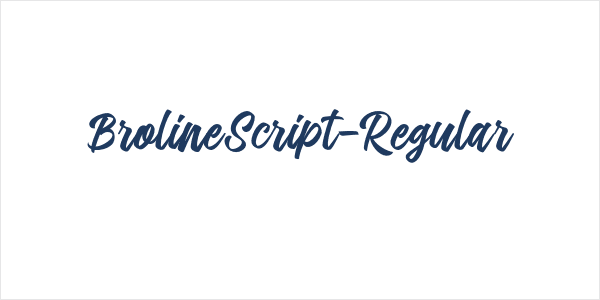 BrolineScript-Regular Logo