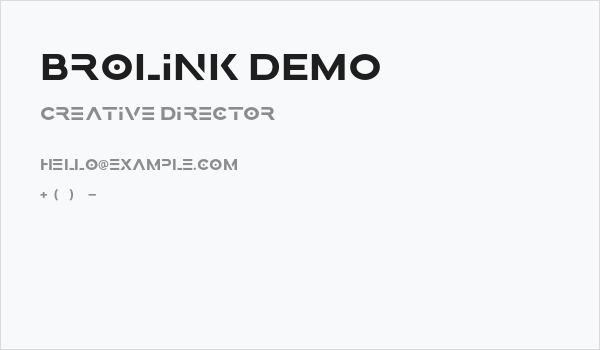 Brolink DEMO Business Card