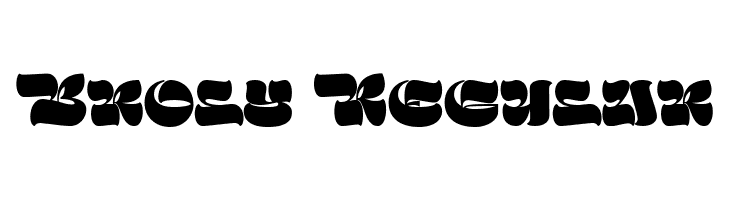 Broly Regular  les polices de caractères gratuit tlcharger