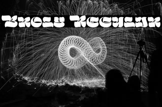 Broly Regular Font examples