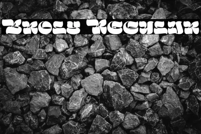 Broly Regular Font examples