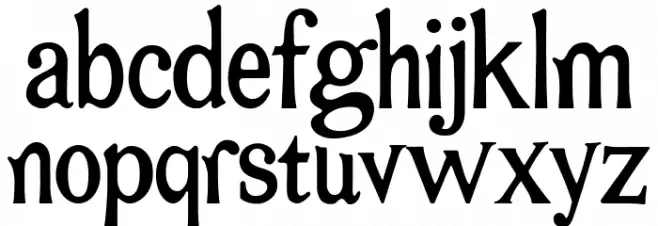 Bromato Font Litere mici