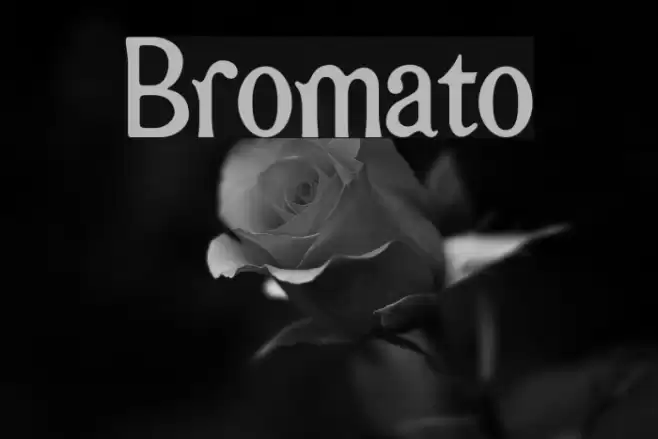 Bromato Font examples