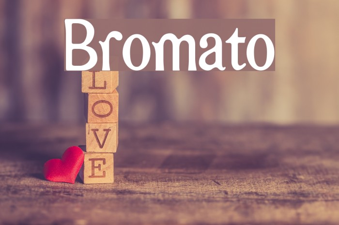 Bromato Font examples