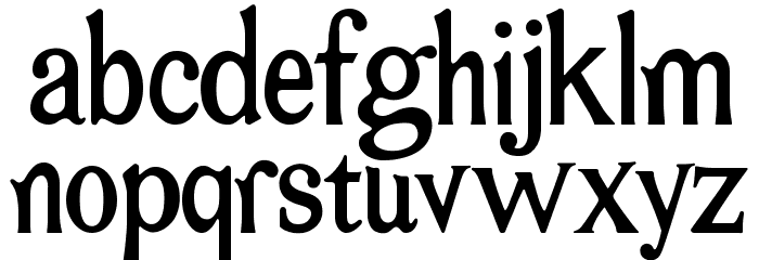 Bromato Font LOWERCASE