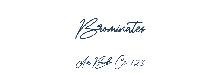 Brominates Font Preview