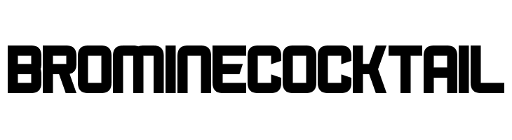 Bromine Cocktail Font