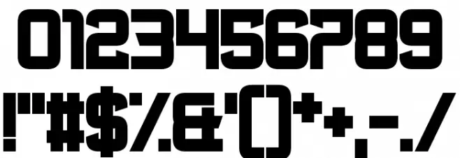 Bromine Cocktail Font OTHER CHARS