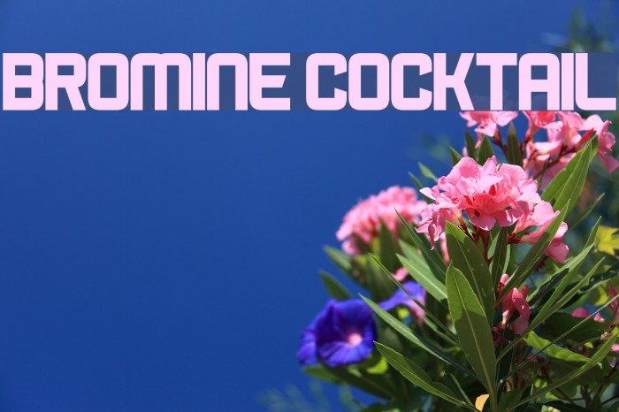Bromine Cocktail Font examples