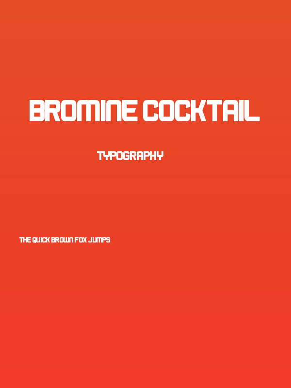 Bromine Cocktail Poster